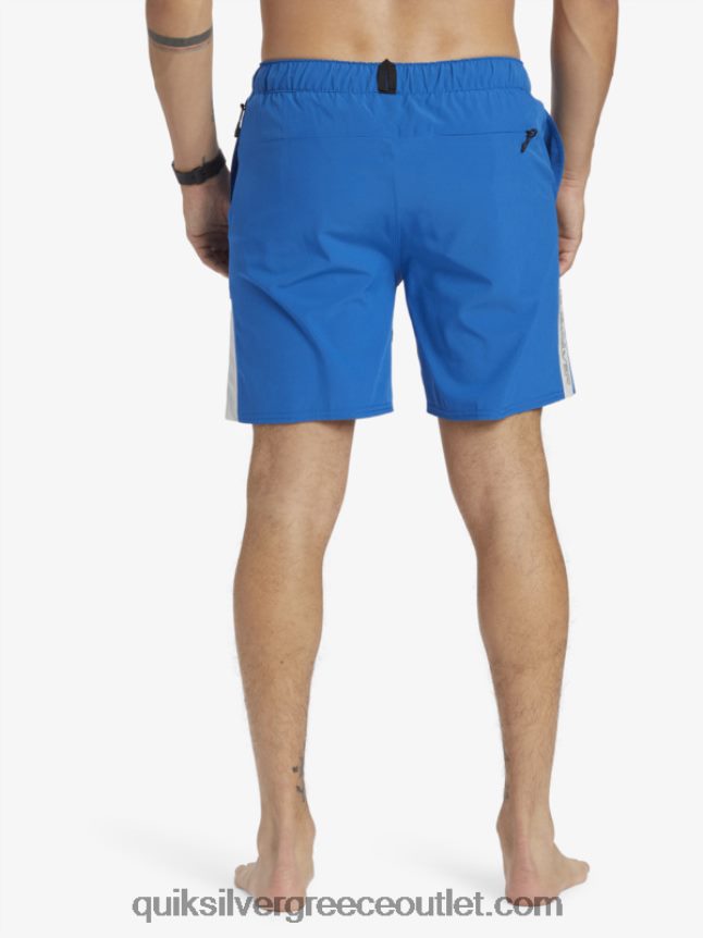 σορτς προπόνησης omni 17 Quiksilver άνδρες 66LP84795 αναπνευστήρας μπλε