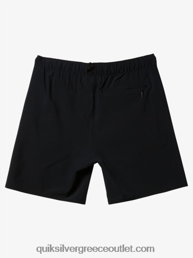 omni stretch 17 σορτς προπόνησης Quiksilver άνδρες 66LP84827 μαύρος