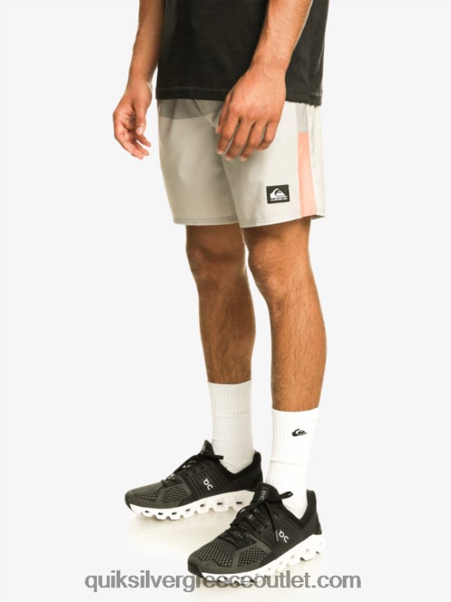 omni stretch 17 σορτς προπόνησης Quiksilver άνδρες 66LP84828 γκρι βιολετί