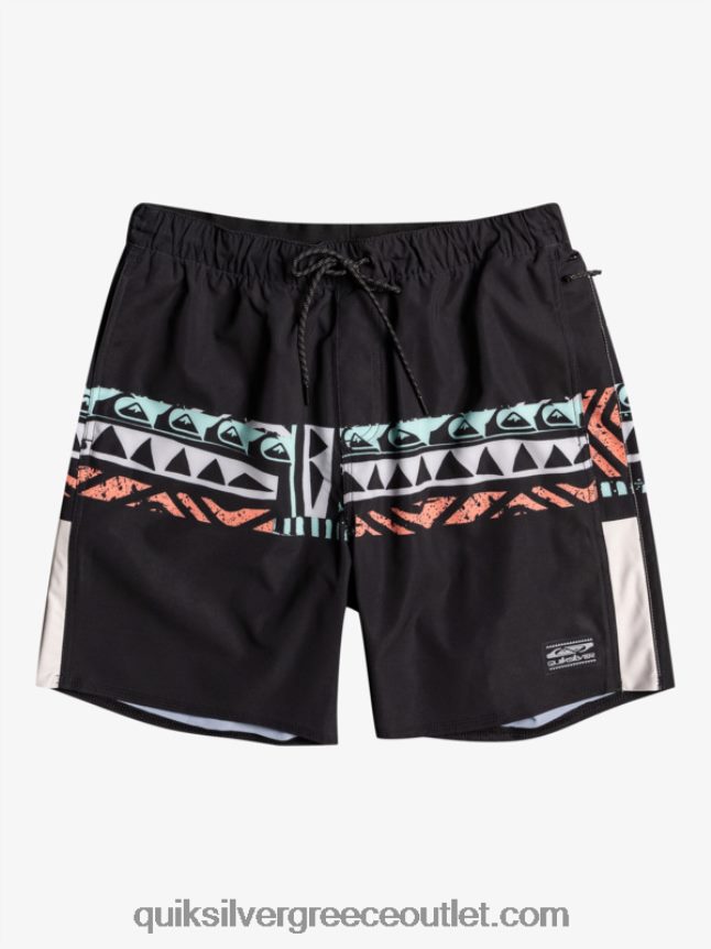omni stretch 17 σορτς προπόνησης Quiksilver άνδρες 66LP84829 μαύρος