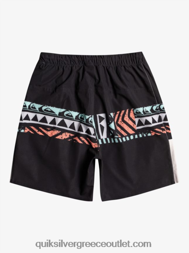 omni stretch 17 σορτς προπόνησης Quiksilver άνδρες 66LP84829 μαύρος