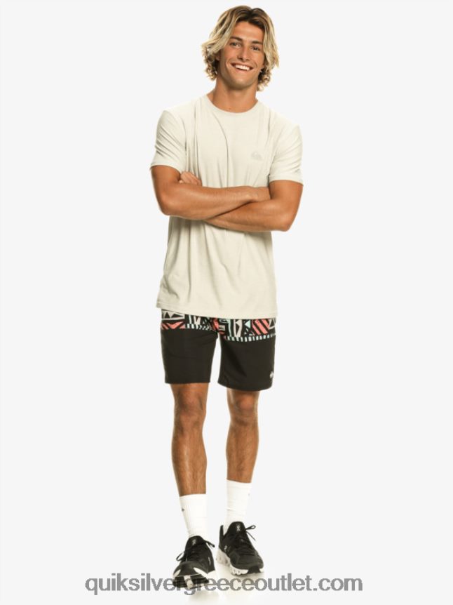 omni stretch 17 σορτς προπόνησης Quiksilver άνδρες 66LP84829 μαύρος