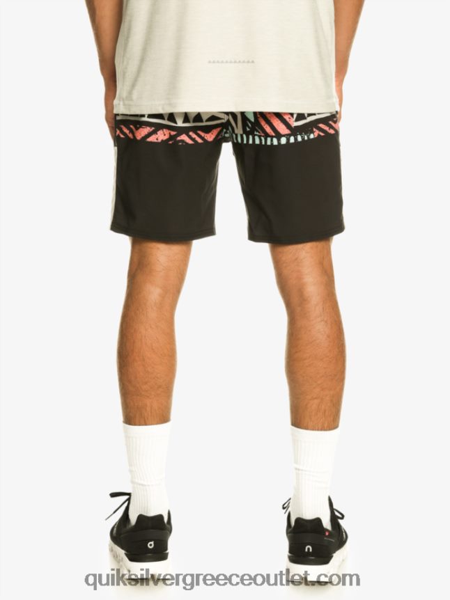 omni stretch 17 σορτς προπόνησης Quiksilver άνδρες 66LP84829 μαύρος