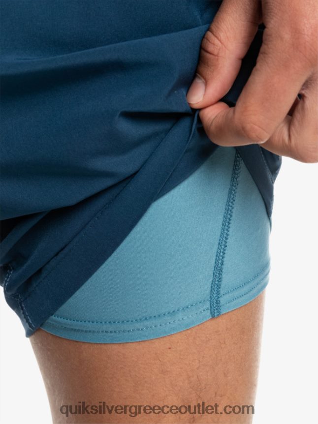 omni training 17 stretch σορτς Quiksilver άνδρες 66LP841690 επαρχιακό μπλε