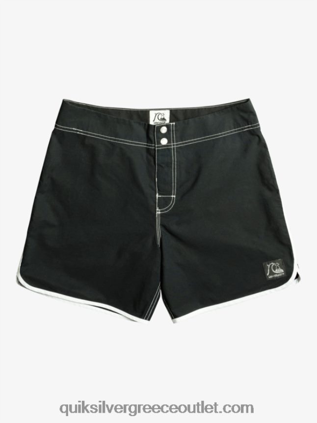 αυθεντικό scallop snap 16 boardshort Quiksilver άνδρες 66LP84168 μαύρος