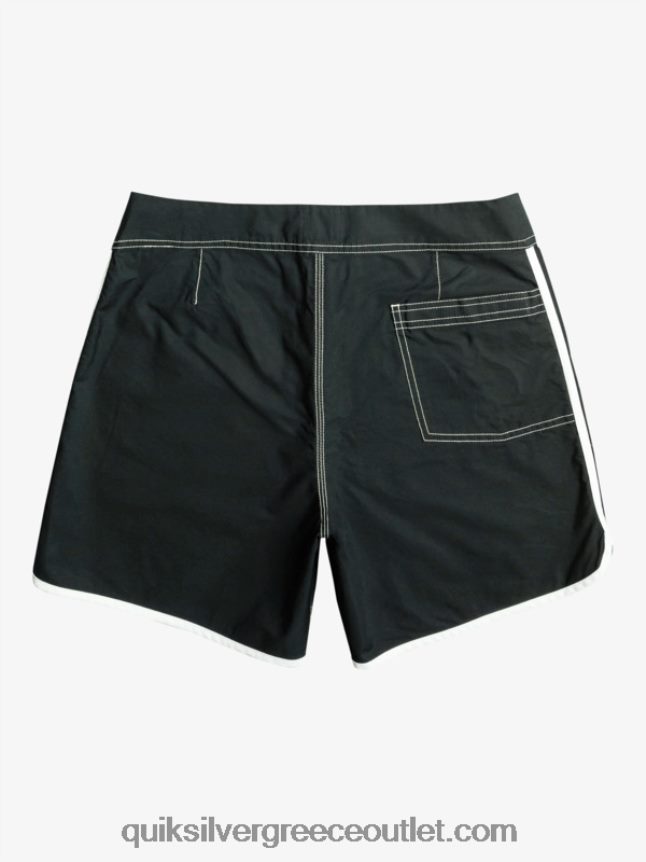 αυθεντικό scallop snap 16 boardshort Quiksilver άνδρες 66LP84168 μαύρος