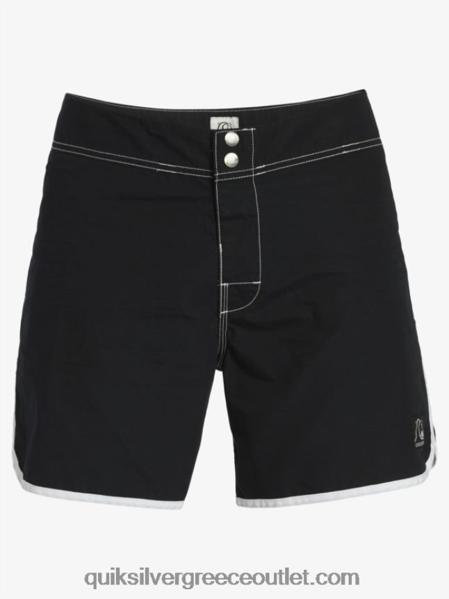 αυθεντικό scallop snap 16 boardshort Quiksilver άνδρες 66LP84168 μαύρος