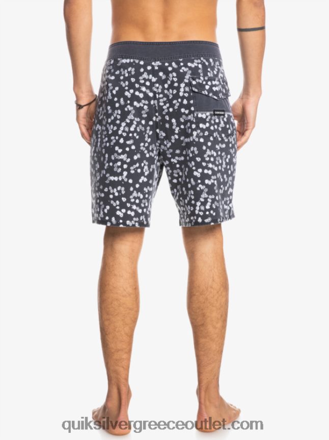 surfsilk έπλυνε 18 σανίδες Quiksilver άνδρες 66LP841755 μαύρος
