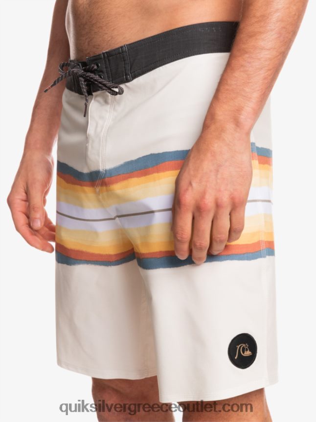 Σορτς σανίδα απόχρωση ρητίνης surfsilk 19 Quiksilver άνδρες 66LP841445 αντίκα λευκό