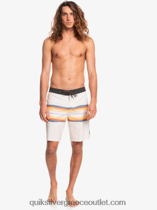 Σορτς σανίδα απόχρωση ρητίνης surfsilk 19 Quiksilver άνδρες 66LP841445 αντίκα λευκό