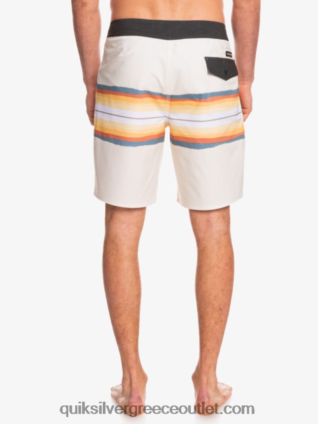 Σορτς σανίδα απόχρωση ρητίνης surfsilk 19 Quiksilver άνδρες 66LP841445 αντίκα λευκό