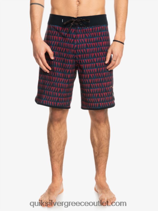surfsilk Χτένι Χαβάης 19 boardshort Quiksilver άνδρες 66LP841322 ρουμπίνι κρασί