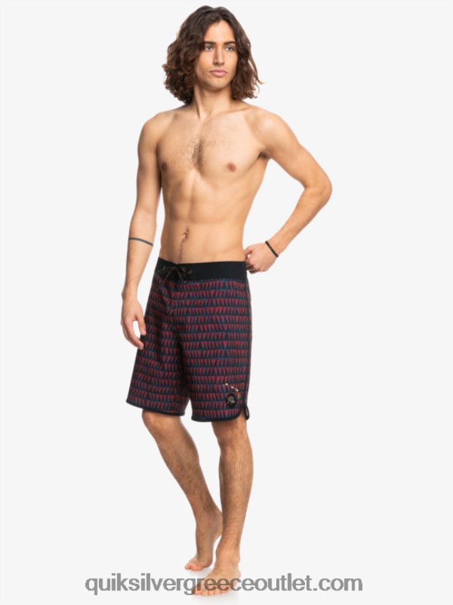 surfsilk Χτένι Χαβάης 19 boardshort Quiksilver άνδρες 66LP841322 ρουμπίνι κρασί