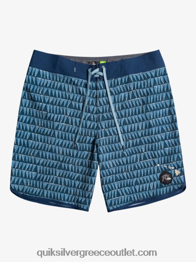 surfsilk Χτένι Χαβάης 19 boardshort Quiksilver άνδρες 66LP841323 επαρχιακό μπλε