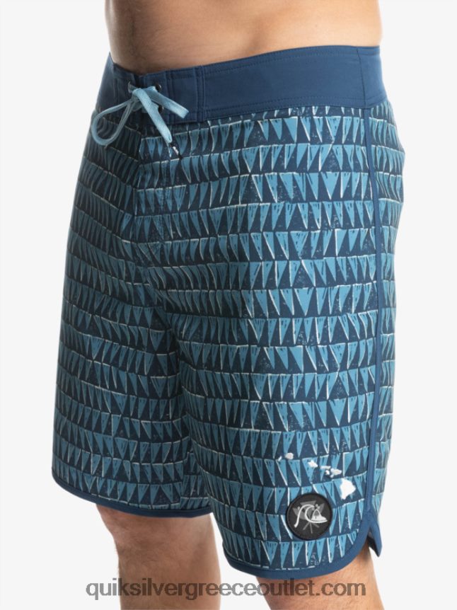 surfsilk Χτένι Χαβάης 19 boardshort Quiksilver άνδρες 66LP841323 επαρχιακό μπλε