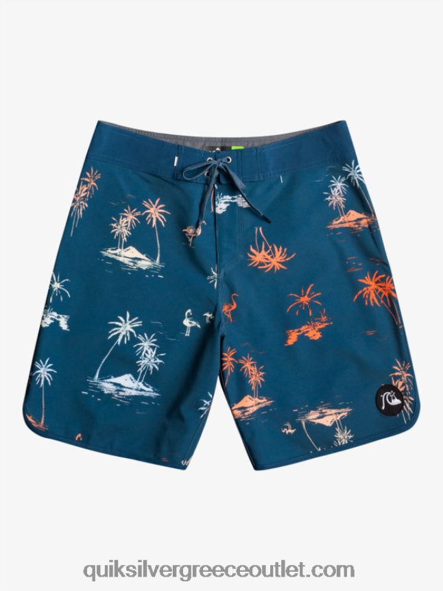 όστρακο surfsilk 19 boardshort Quiksilver άνδρες 66LP841492 μπλε μαγιόλικα