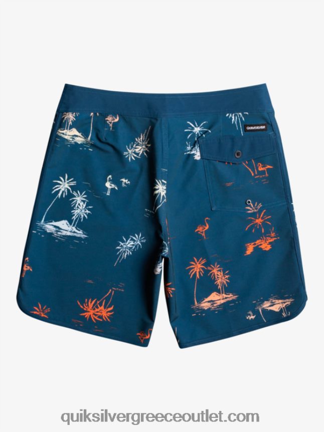 όστρακο surfsilk 19 boardshort Quiksilver άνδρες 66LP841492 μπλε μαγιόλικα