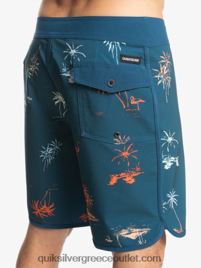 όστρακο surfsilk 19 boardshort Quiksilver άνδρες 66LP841492 μπλε μαγιόλικα