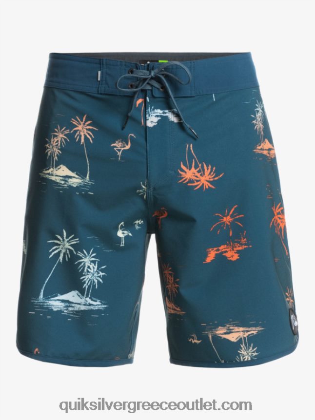 όστρακο surfsilk 19 boardshort Quiksilver άνδρες 66LP841492 μπλε μαγιόλικα