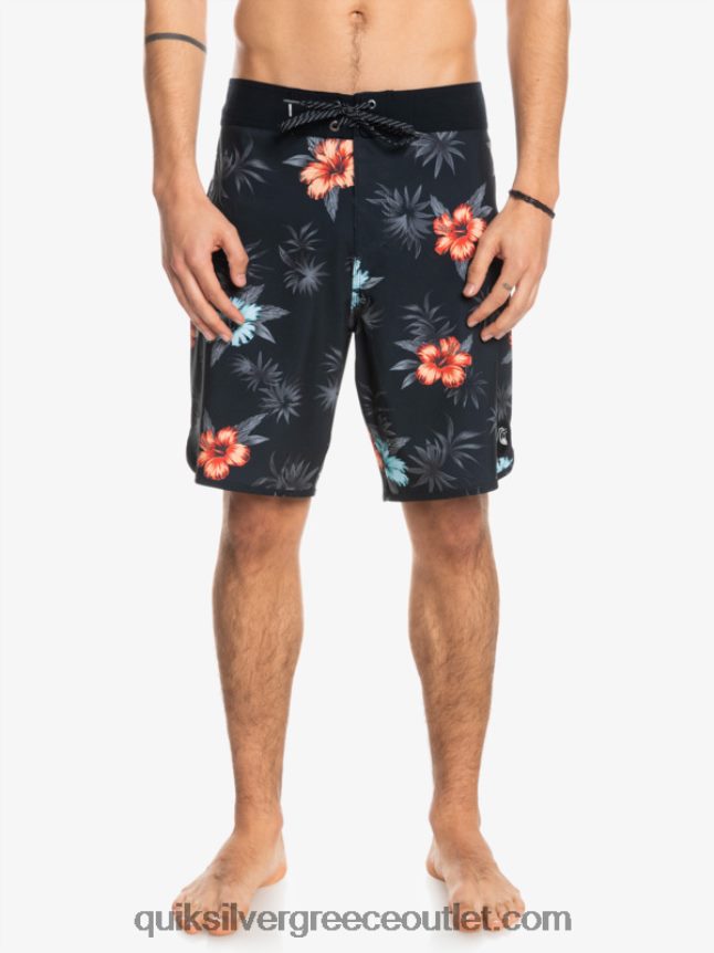 όστρακο surfsilk 19 boardshort Quiksilver άνδρες 66LP841496 μαύρος