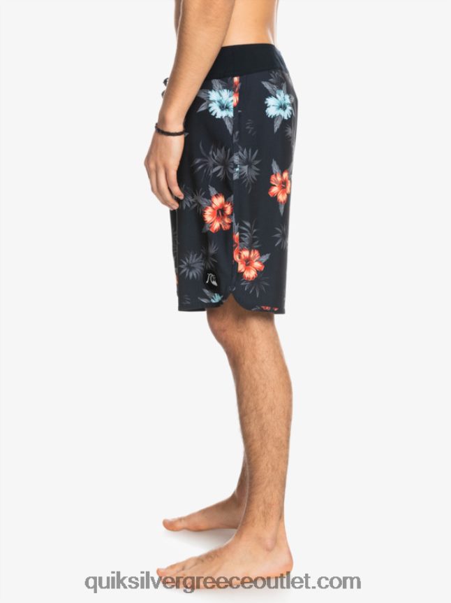 όστρακο surfsilk 19 boardshort Quiksilver άνδρες 66LP841496 μαύρος