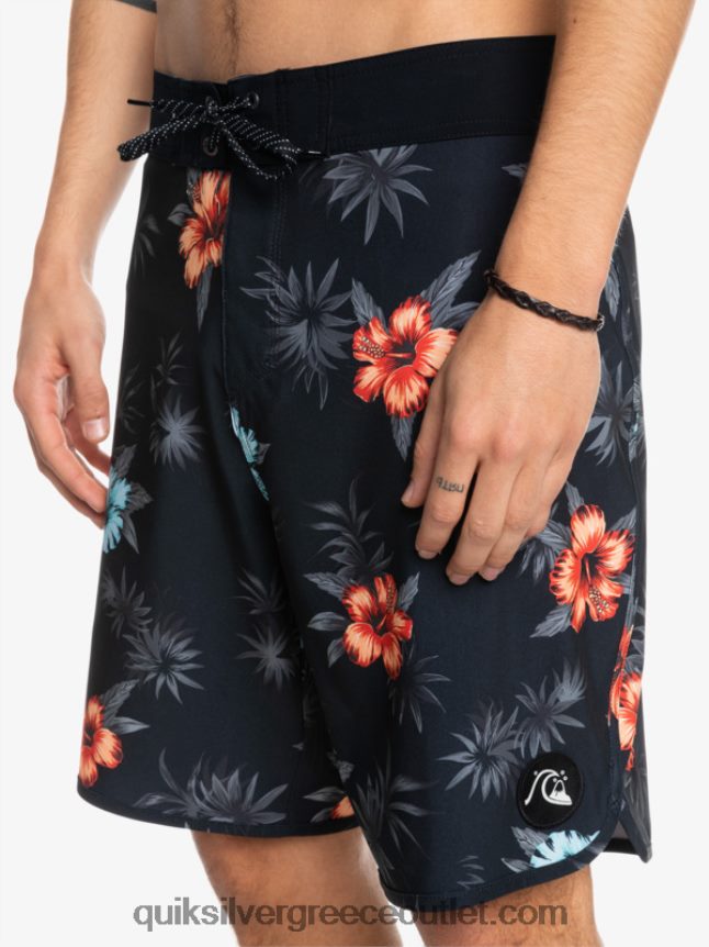 όστρακο surfsilk 19 boardshort Quiksilver άνδρες 66LP841496 μαύρος