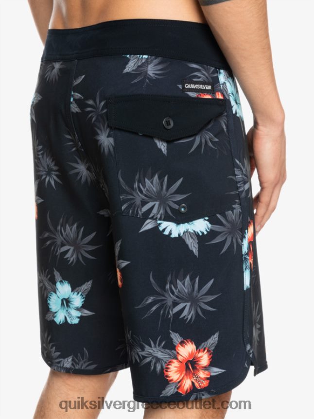 όστρακο surfsilk 19 boardshort Quiksilver άνδρες 66LP841496 μαύρος