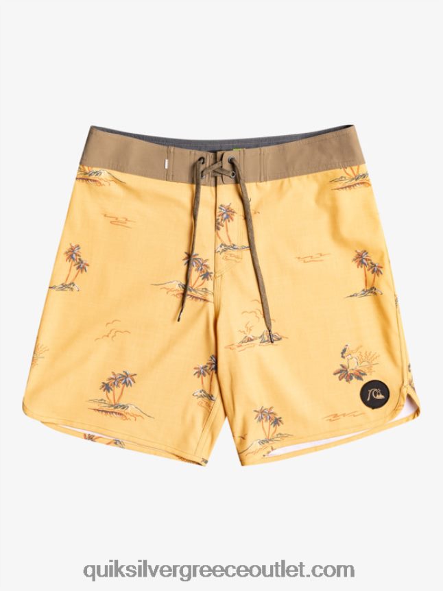 όστρακο surfsilk 19 boardshort Quiksilver άνδρες 66LP841497 ώχρα