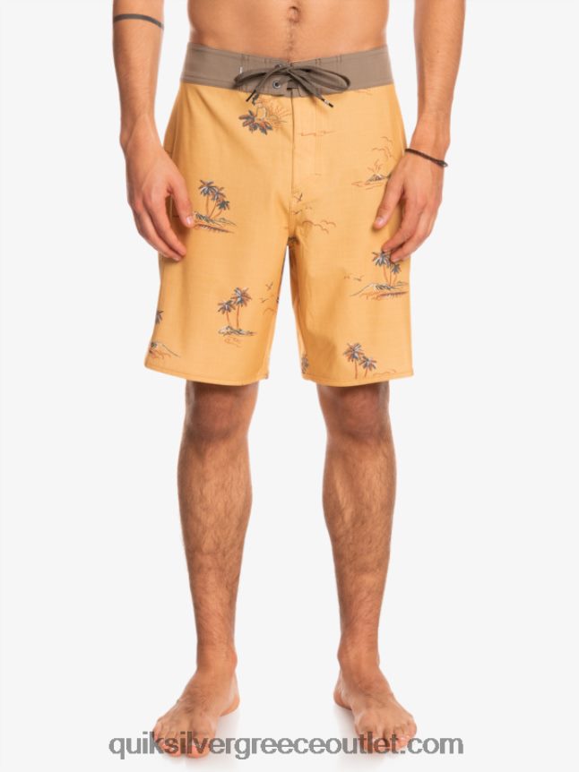 όστρακο surfsilk 19 boardshort Quiksilver άνδρες 66LP841497 ώχρα