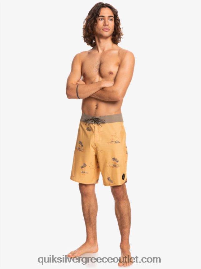 όστρακο surfsilk 19 boardshort Quiksilver άνδρες 66LP841497 ώχρα
