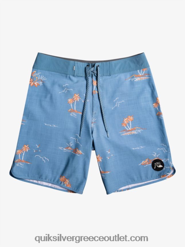 όστρακο surfsilk 19 boardshort Quiksilver άνδρες 66LP841498 καπετάνιοι μπλε