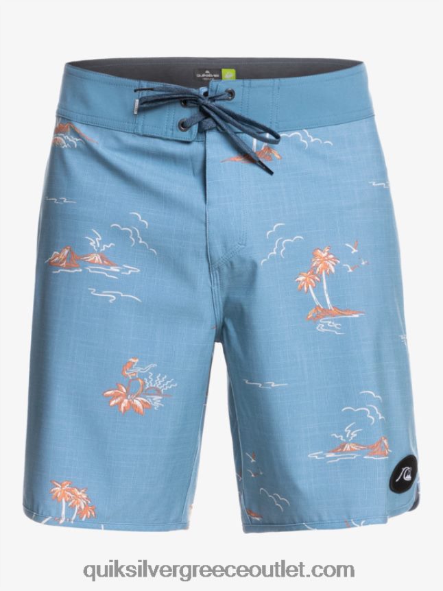 όστρακο surfsilk 19 boardshort Quiksilver άνδρες 66LP841498 καπετάνιοι μπλε