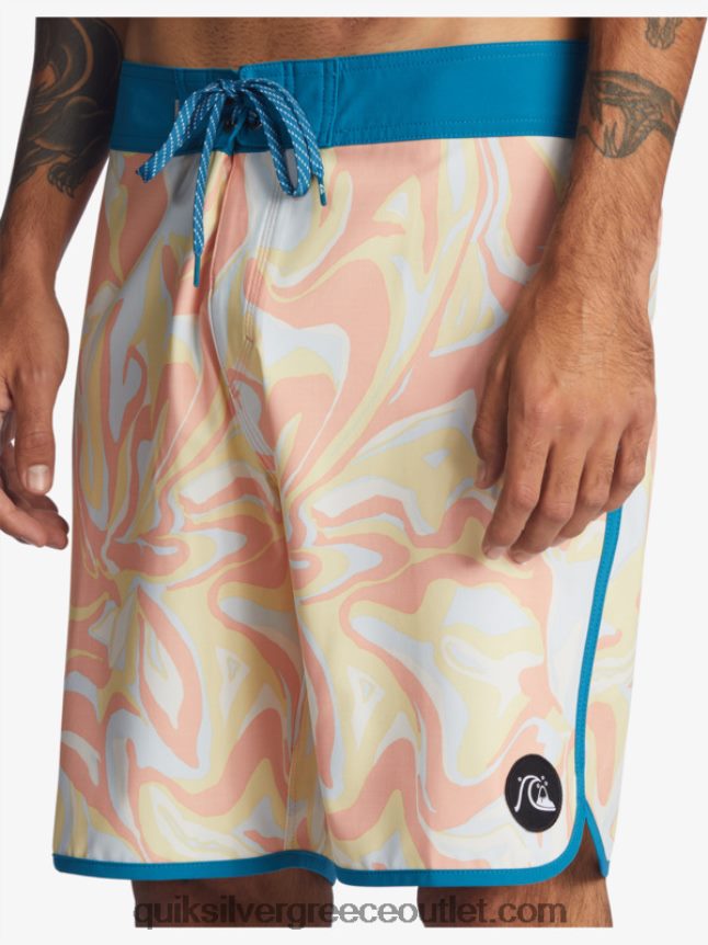 όστρακο surfsilk 19 boardshort Quiksilver άνδρες 66LP841499 ροδακινί ροζ