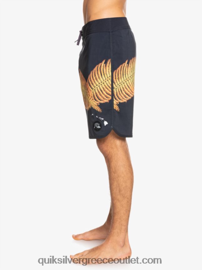 surfsilk Χτένι Χαβάης 19 boardshort Quiksilver άνδρες 66LP841881 μαύρος