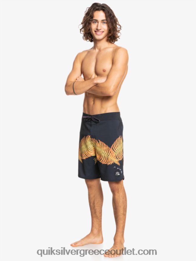 surfsilk Χτένι Χαβάης 19 boardshort Quiksilver άνδρες 66LP841881 μαύρος