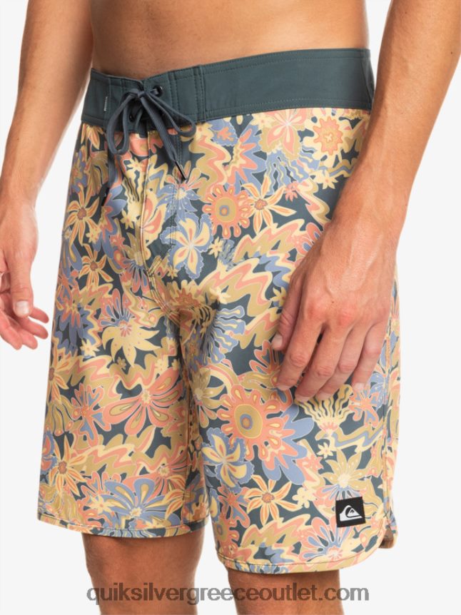 όστρακο surfsilk 19 boardshort Quiksilver άνδρες 66LP84219 σκούρο σχιστόλιθο