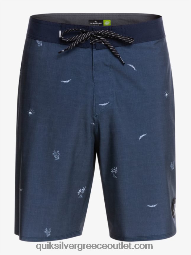 Το surfsilk απείχε 19 boardshorts Quiksilver άνδρες 66LP841811 διακριτικά μπλε