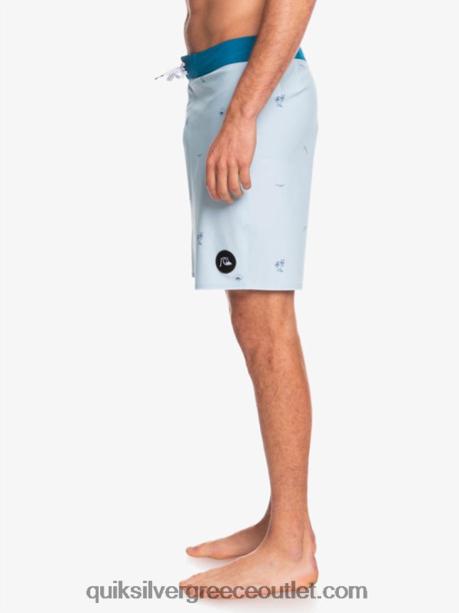 Το surfsilk απείχε 19 boardshorts Quiksilver άνδρες 66LP841812 μπλε γκρι