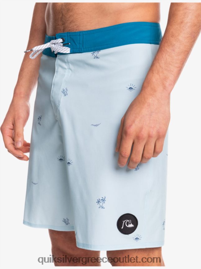Το surfsilk απείχε 19 boardshorts Quiksilver άνδρες 66LP841812 μπλε γκρι
