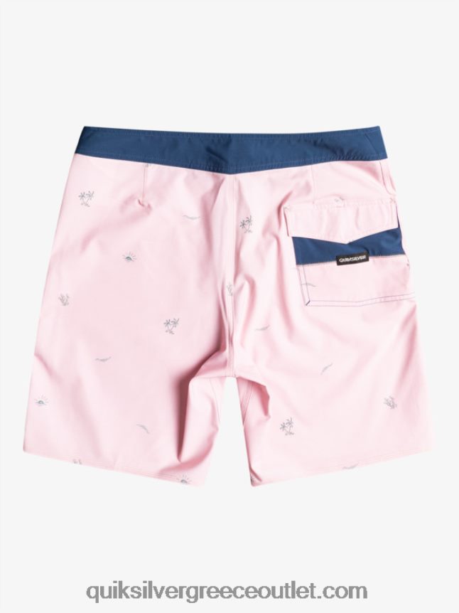 Το surfsilk απείχε 19 boardshorts Quiksilver άνδρες 66LP841813 πέπλο τριαντάφυλλο