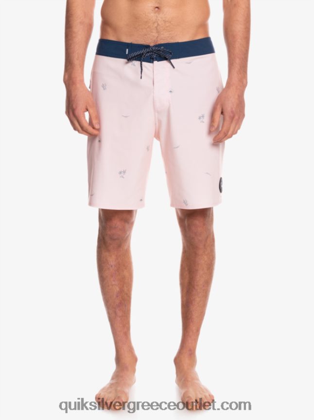 Το surfsilk απείχε 19 boardshorts Quiksilver άνδρες 66LP841813 πέπλο τριαντάφυλλο