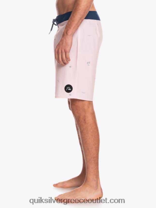 Το surfsilk απείχε 19 boardshorts Quiksilver άνδρες 66LP841813 πέπλο τριαντάφυλλο
