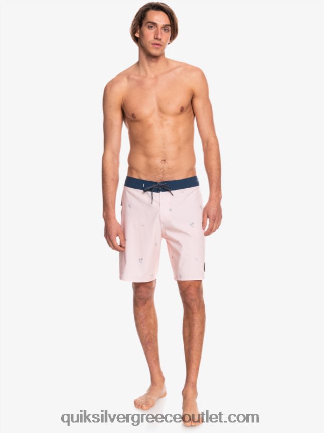 Το surfsilk απείχε 19 boardshorts Quiksilver άνδρες 66LP841813 πέπλο τριαντάφυλλο