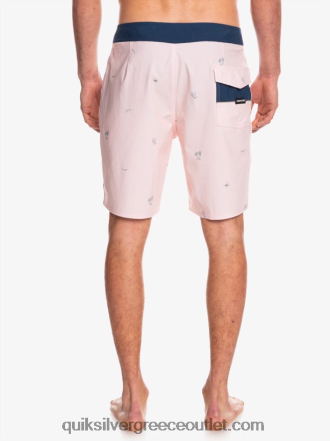 Το surfsilk απείχε 19 boardshorts Quiksilver άνδρες 66LP841813 πέπλο τριαντάφυλλο