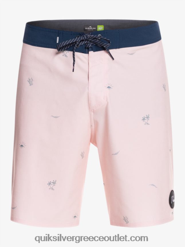 Το surfsilk απείχε 19 boardshorts Quiksilver άνδρες 66LP841813 πέπλο τριαντάφυλλο