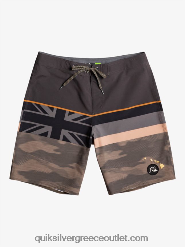 surfsilk ξεθωριασμένη ρίγα 20 boardshort Quiksilver άνδρες 66LP841603 φύλλο σταφυλιού