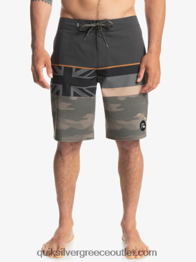 surfsilk ξεθωριασμένη ρίγα 20 boardshort Quiksilver άνδρες 66LP841603 φύλλο σταφυλιού