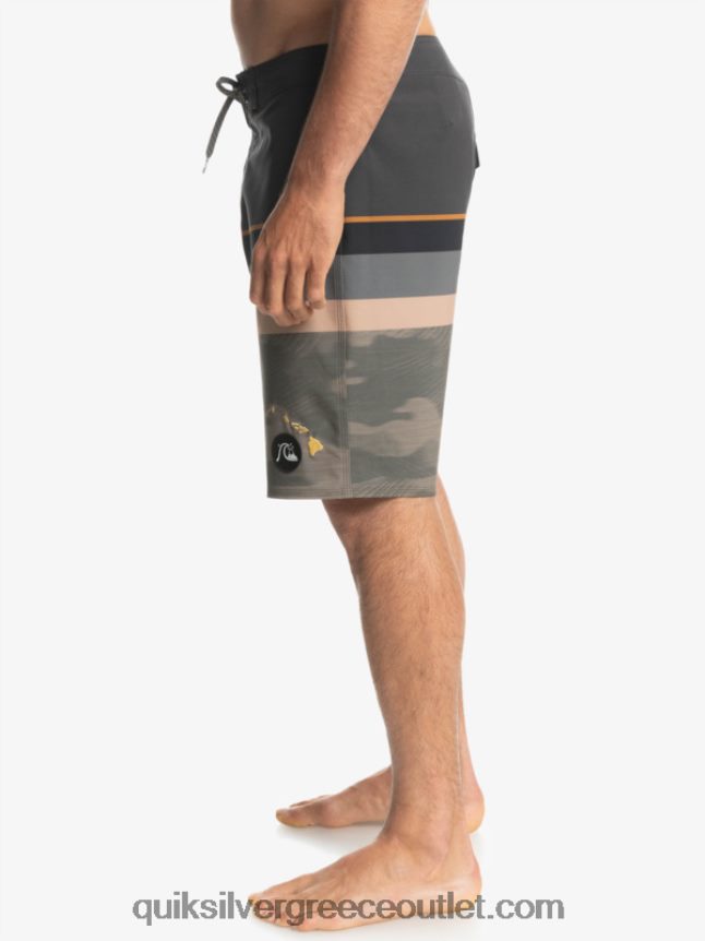 surfsilk ξεθωριασμένη ρίγα 20 boardshort Quiksilver άνδρες 66LP841603 φύλλο σταφυλιού