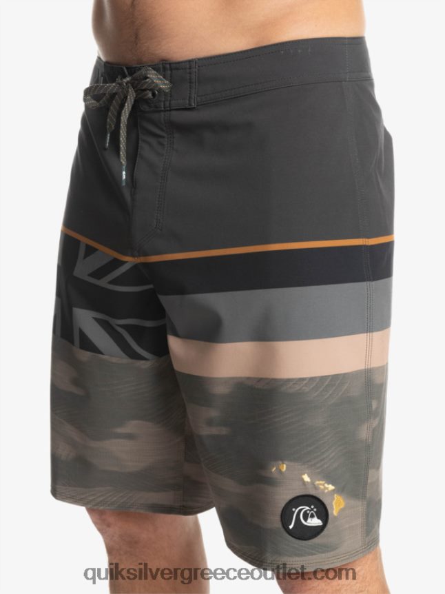 surfsilk ξεθωριασμένη ρίγα 20 boardshort Quiksilver άνδρες 66LP841603 φύλλο σταφυλιού