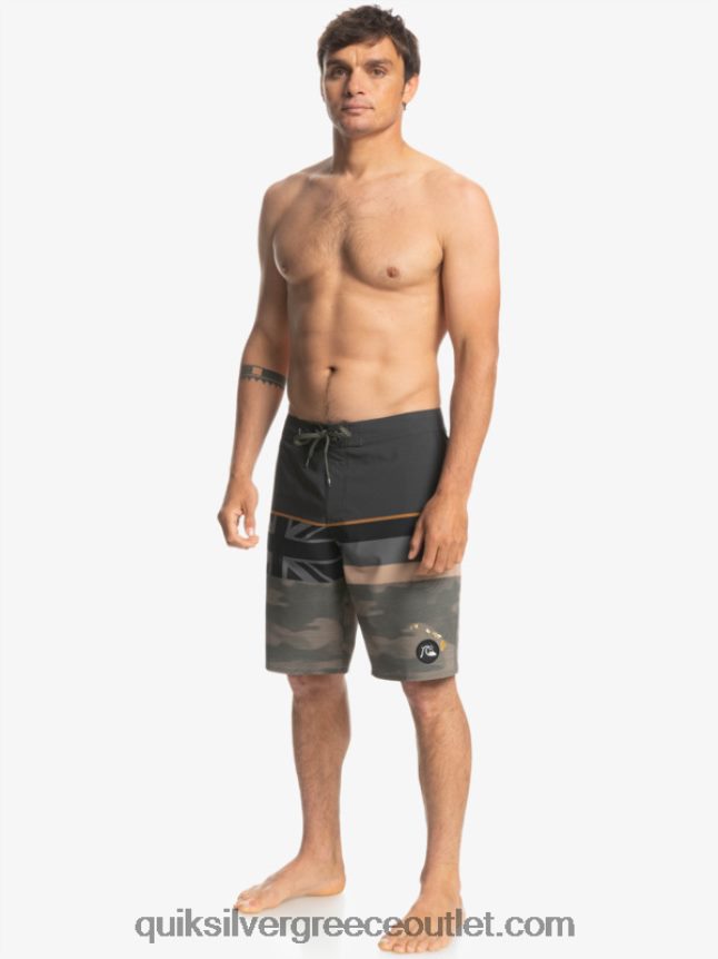 surfsilk ξεθωριασμένη ρίγα 20 boardshort Quiksilver άνδρες 66LP841603 φύλλο σταφυλιού